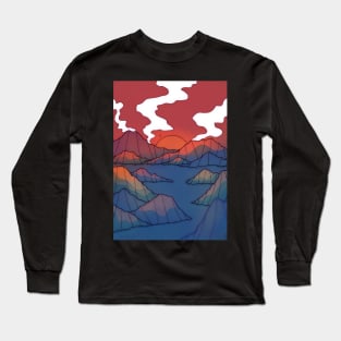 An island sunset Long Sleeve T-Shirt